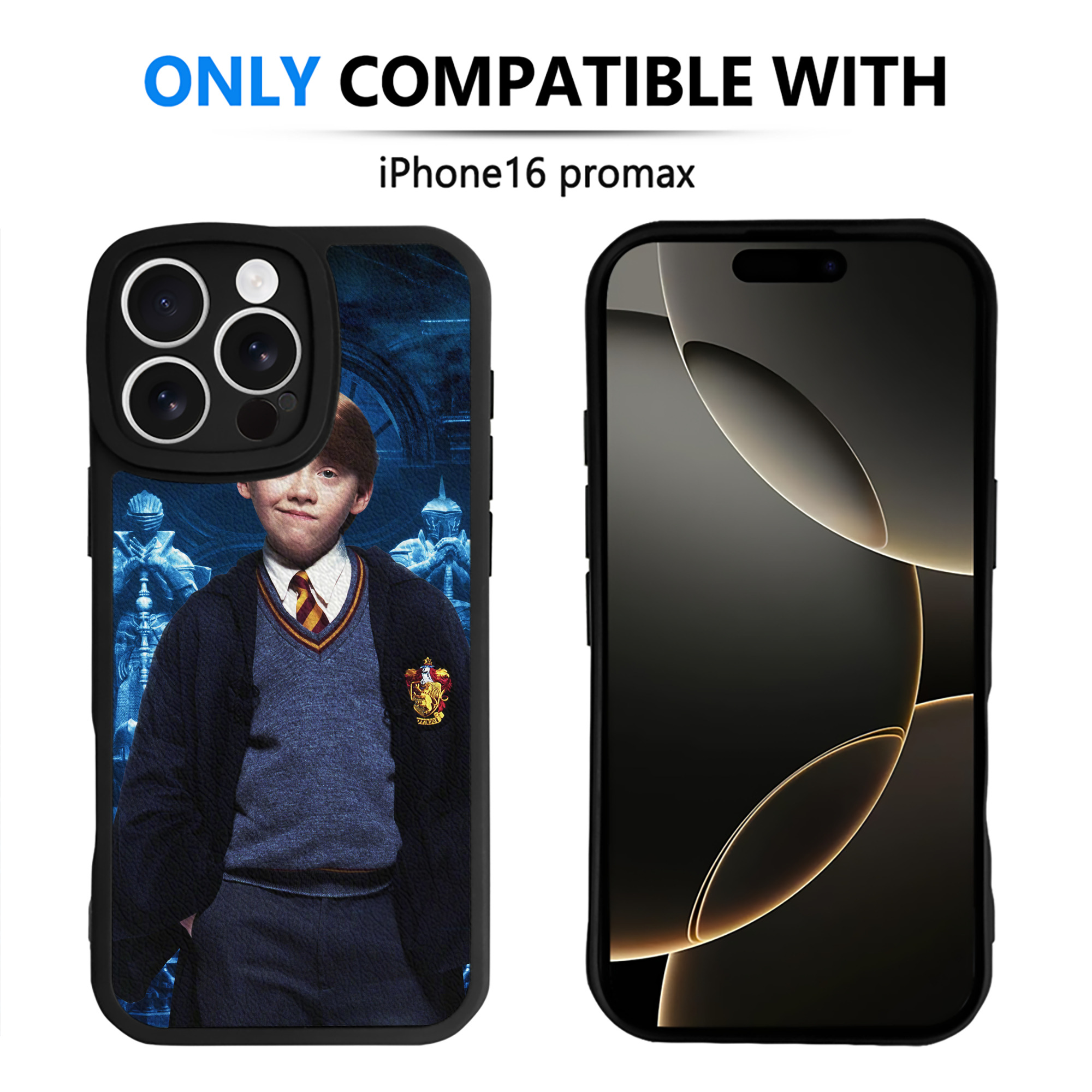 （画像用） Harry Potter ハリー・ポッターシリーズ 【iPhone 16シリーズ対応】シリコンスマホケース（レザー調） 材質：シリコン